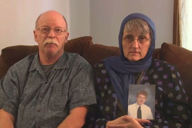Ed Kessig with wife Paula Kessig make an appeal to their son Peter's Islamic State captor's
