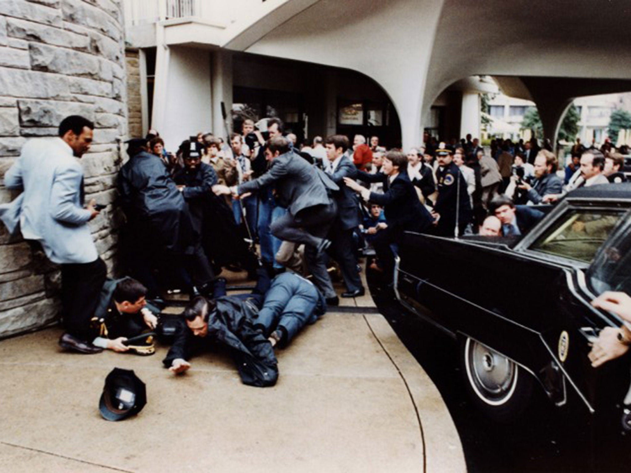 Secret service officer Tim McCarthy was shot after throwing himself in front of Ronald Reagan to protect the president from John Hinckley in 1981