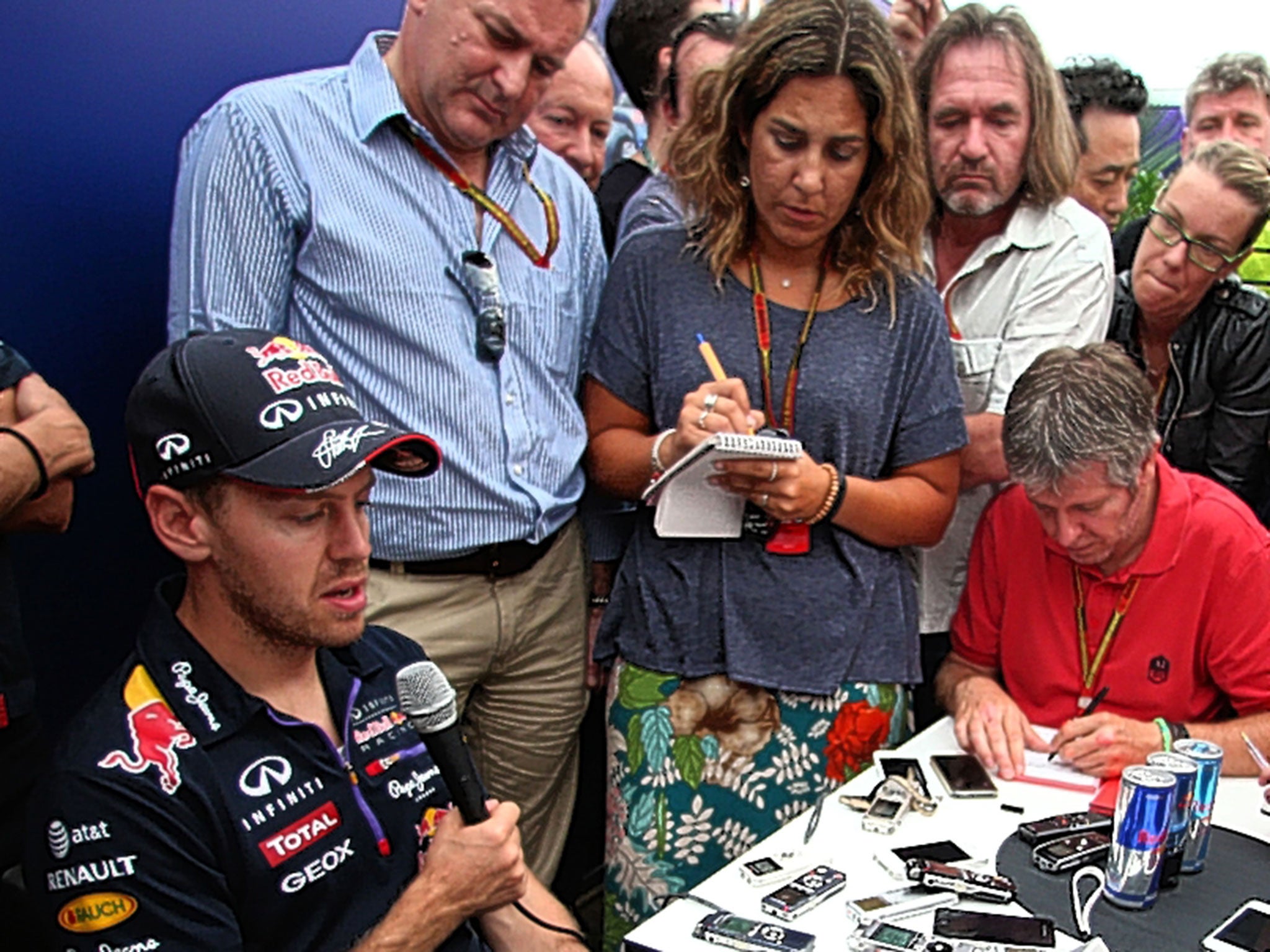 Eyeing a new car: Sebastian Vettel is set to swap Red Bull for Ferrari