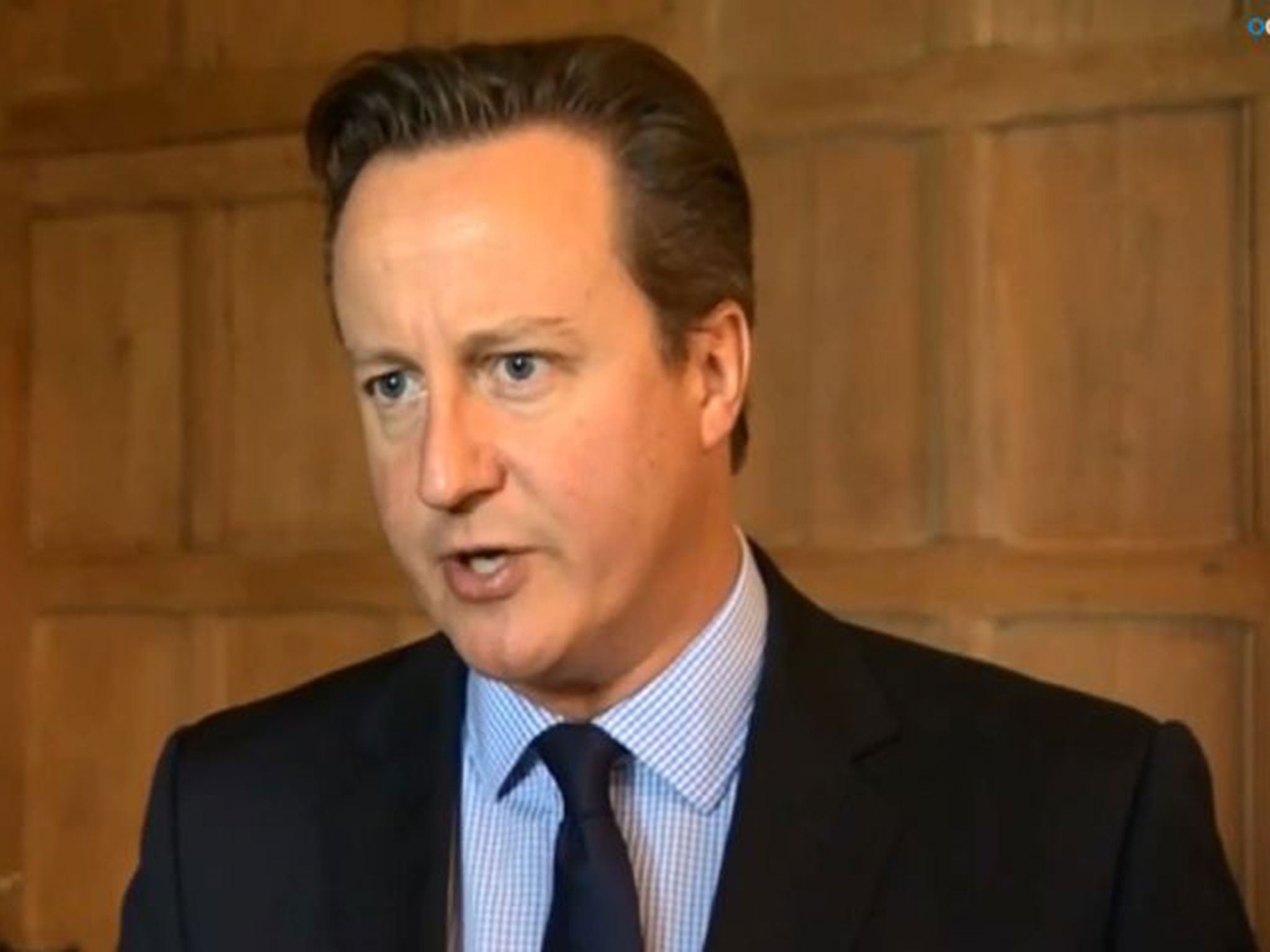 David Cameron spoke of the struggle against Islamic terrorism on Saturday