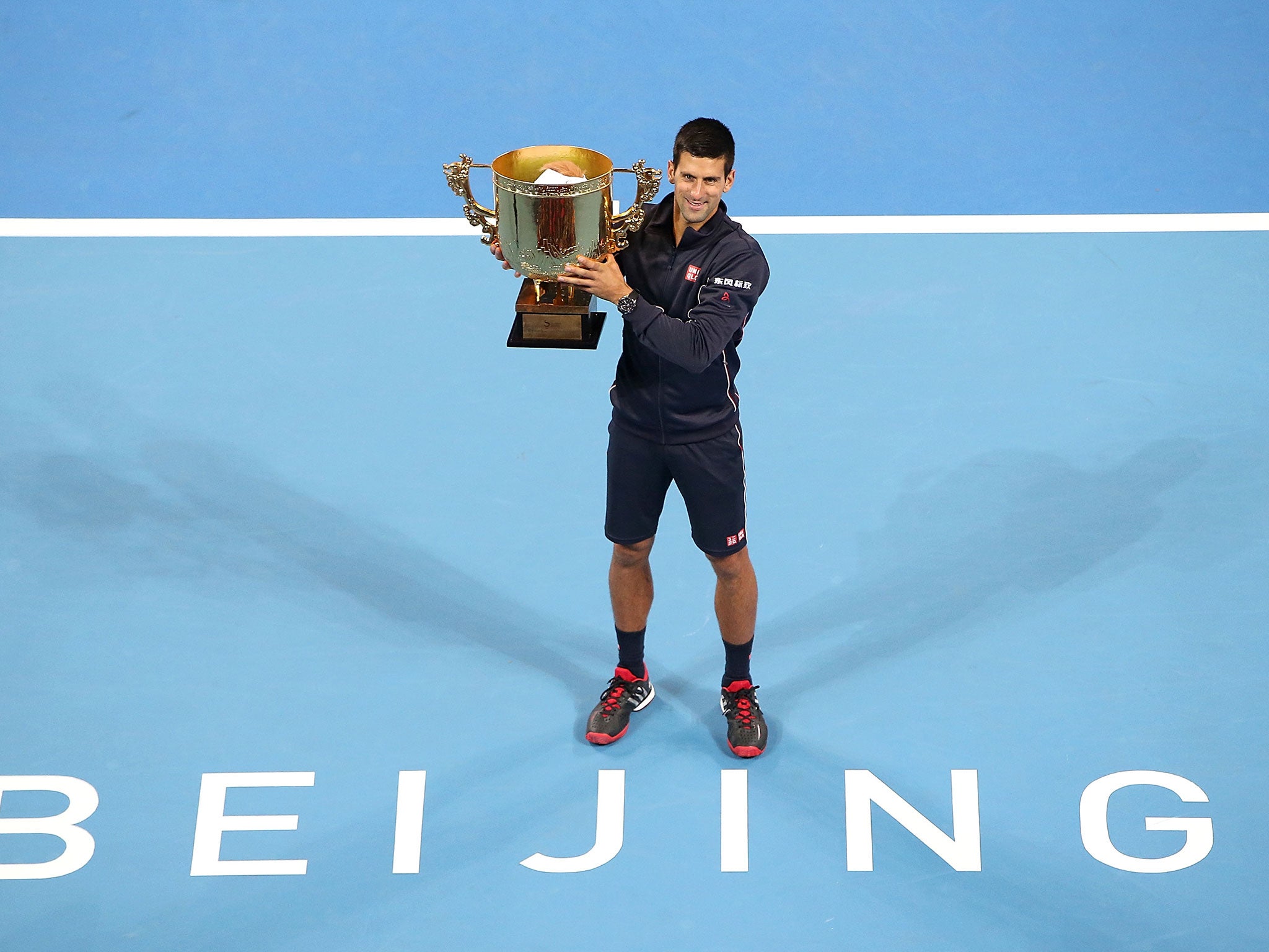 Novak Djokovic lifts his China Open title