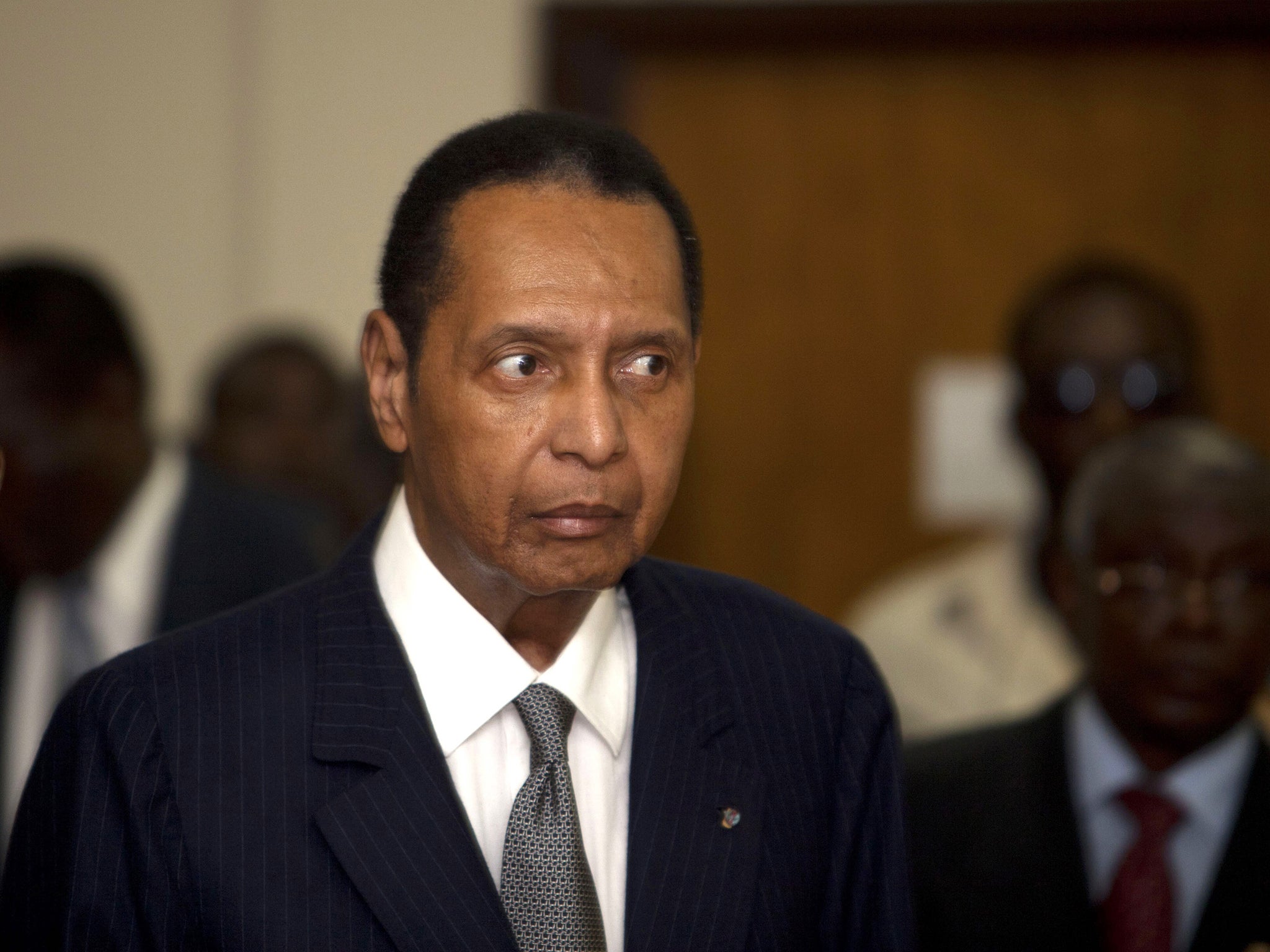 Duvalier attends a court hearing in 2013
