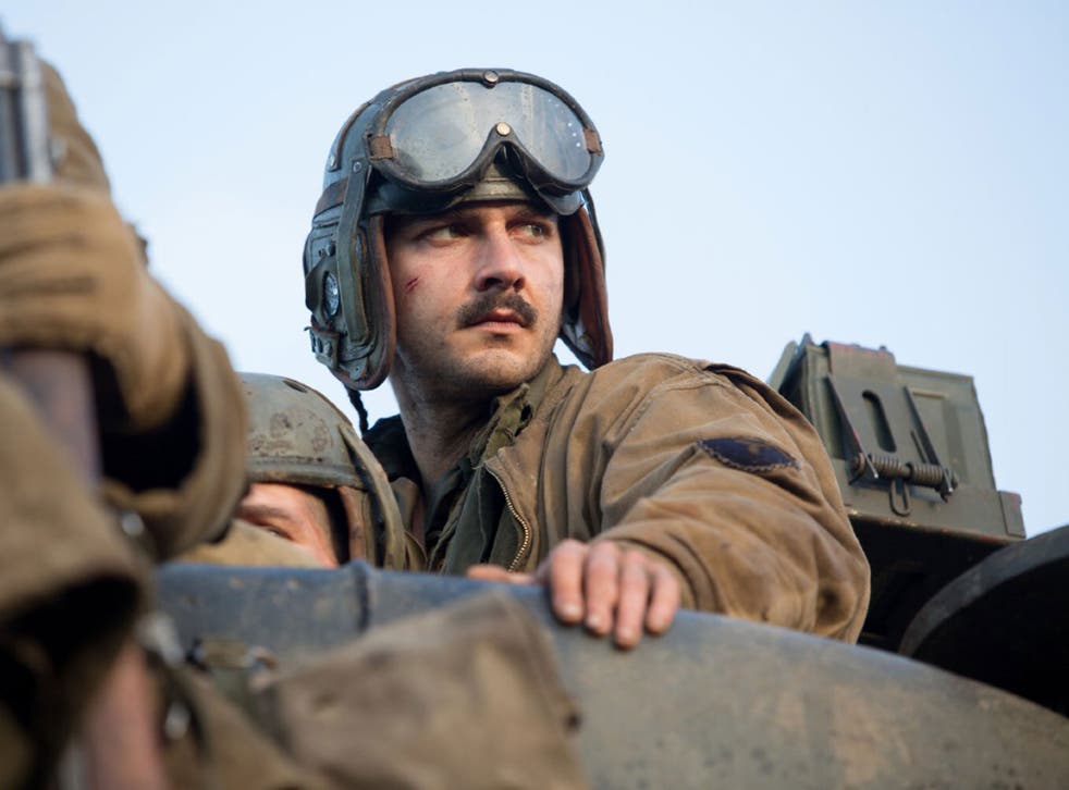 Shia LaBeouf plays a World War II soldier in forthcoming drama Fury