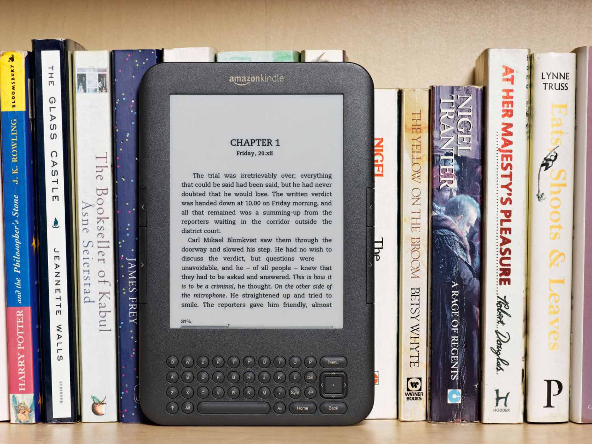 Page turner: e-book sales last year fell by 26 per cent from 2012