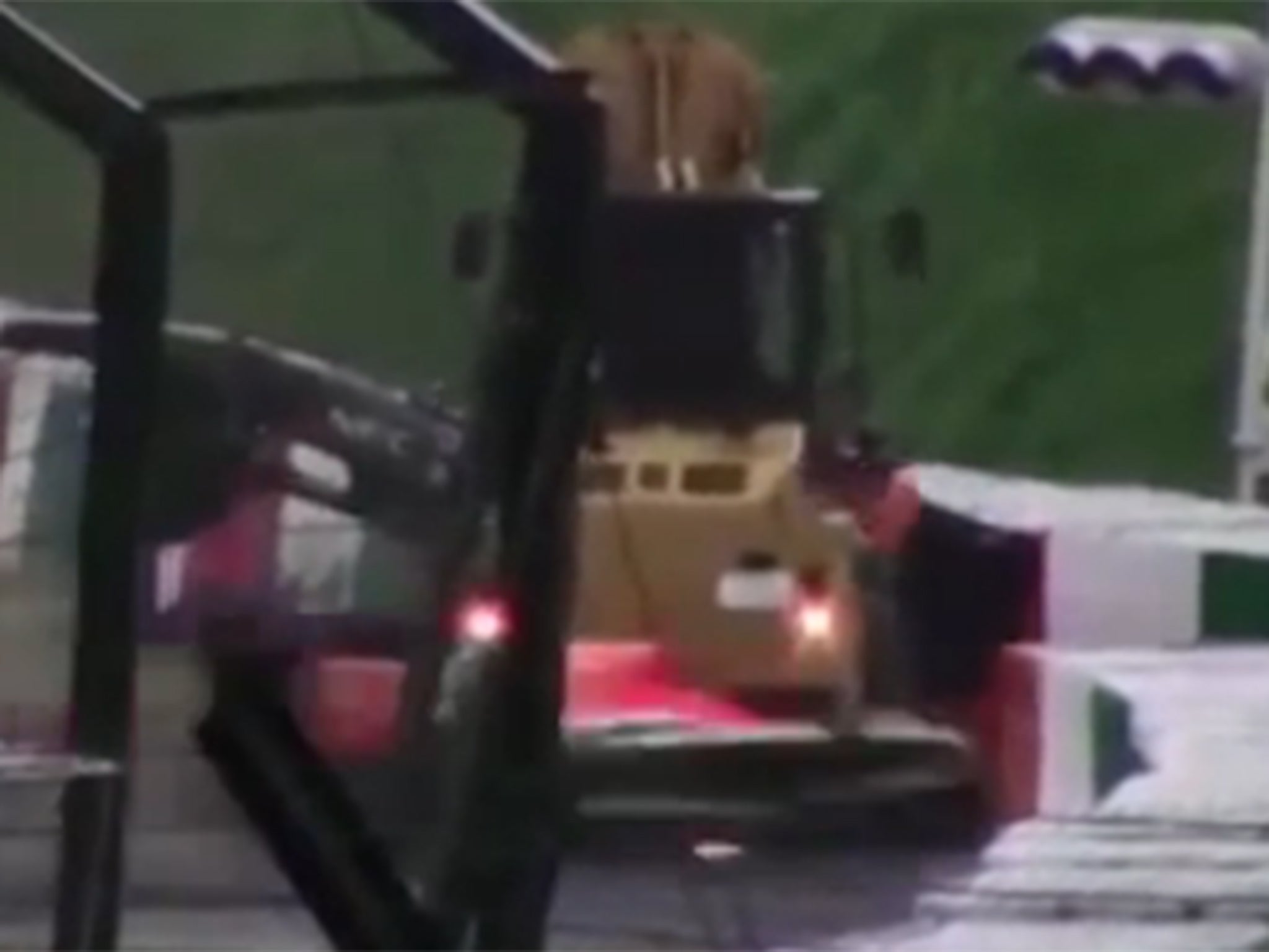 Jules Bianchi collides with the recovery vehicle