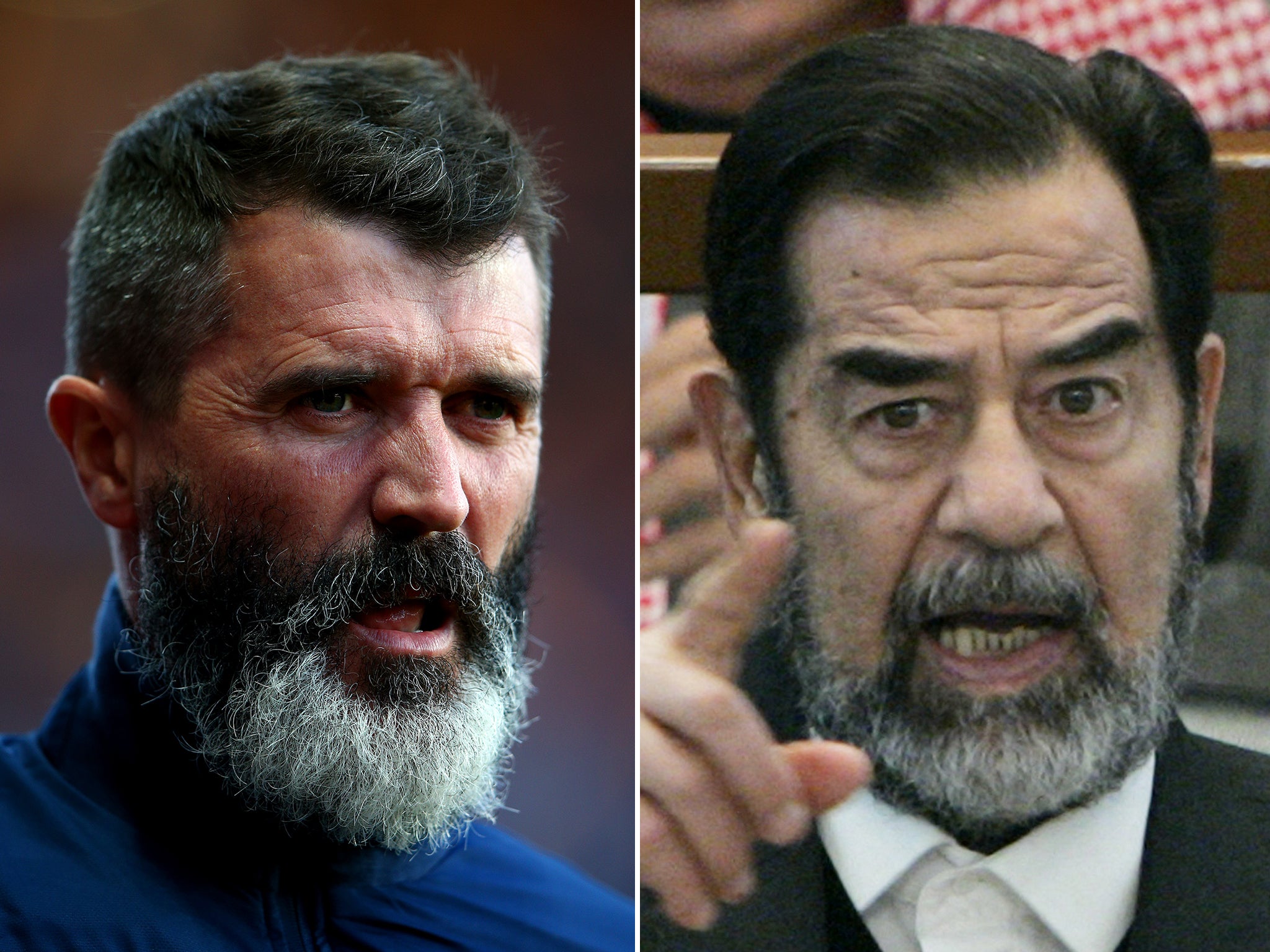 Roy Keane and Saddam Hussein