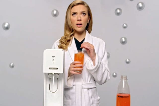 Actress Scarlett Johansson is SodaStream's brand ambassador 