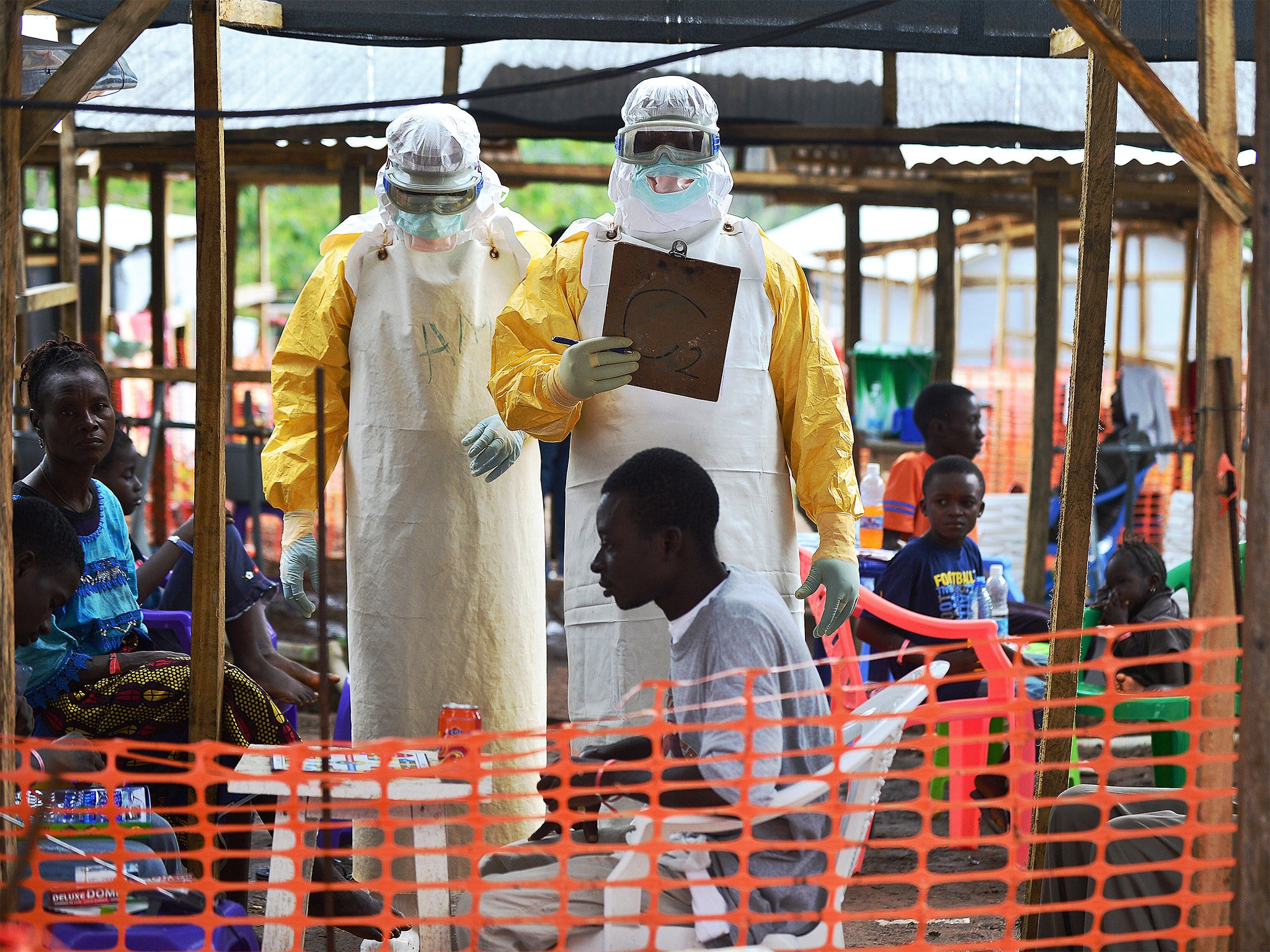 An Ebola treatment centre in Kailahun, Sierra Leone