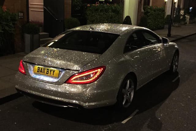 A millionaire student is selling her Swarovski-encrusted Mercedes to raise money for two animal charities
