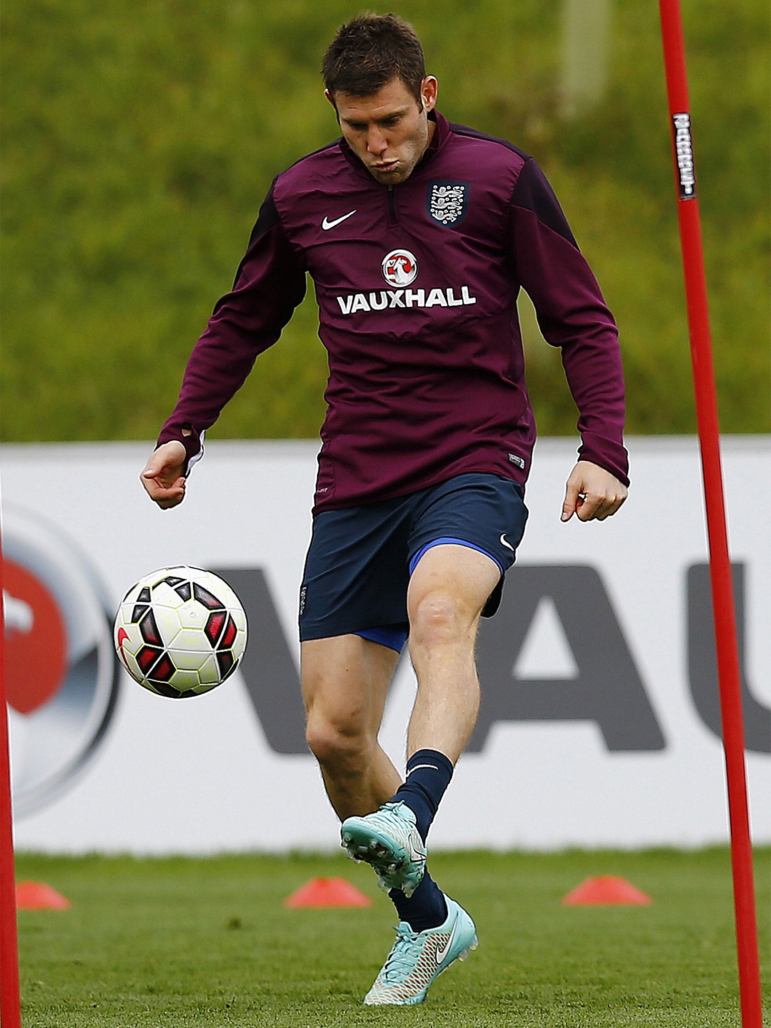 James Milner training at St George’s Park