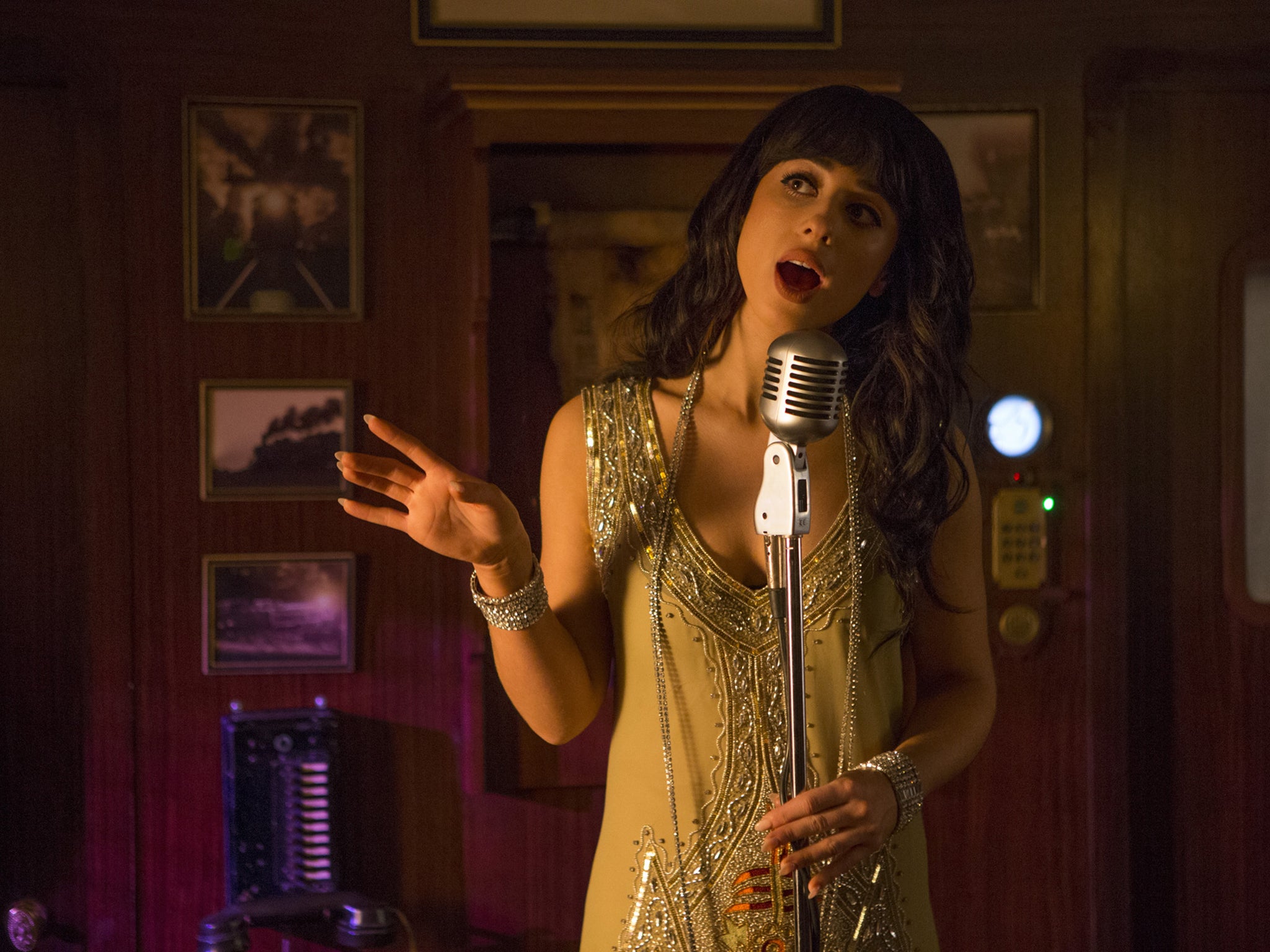 Singer Foxes makes a cameo in 'Mummy on the Orient Express'