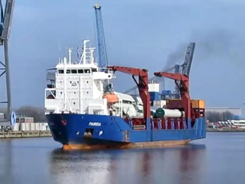 The Parida cargo ship