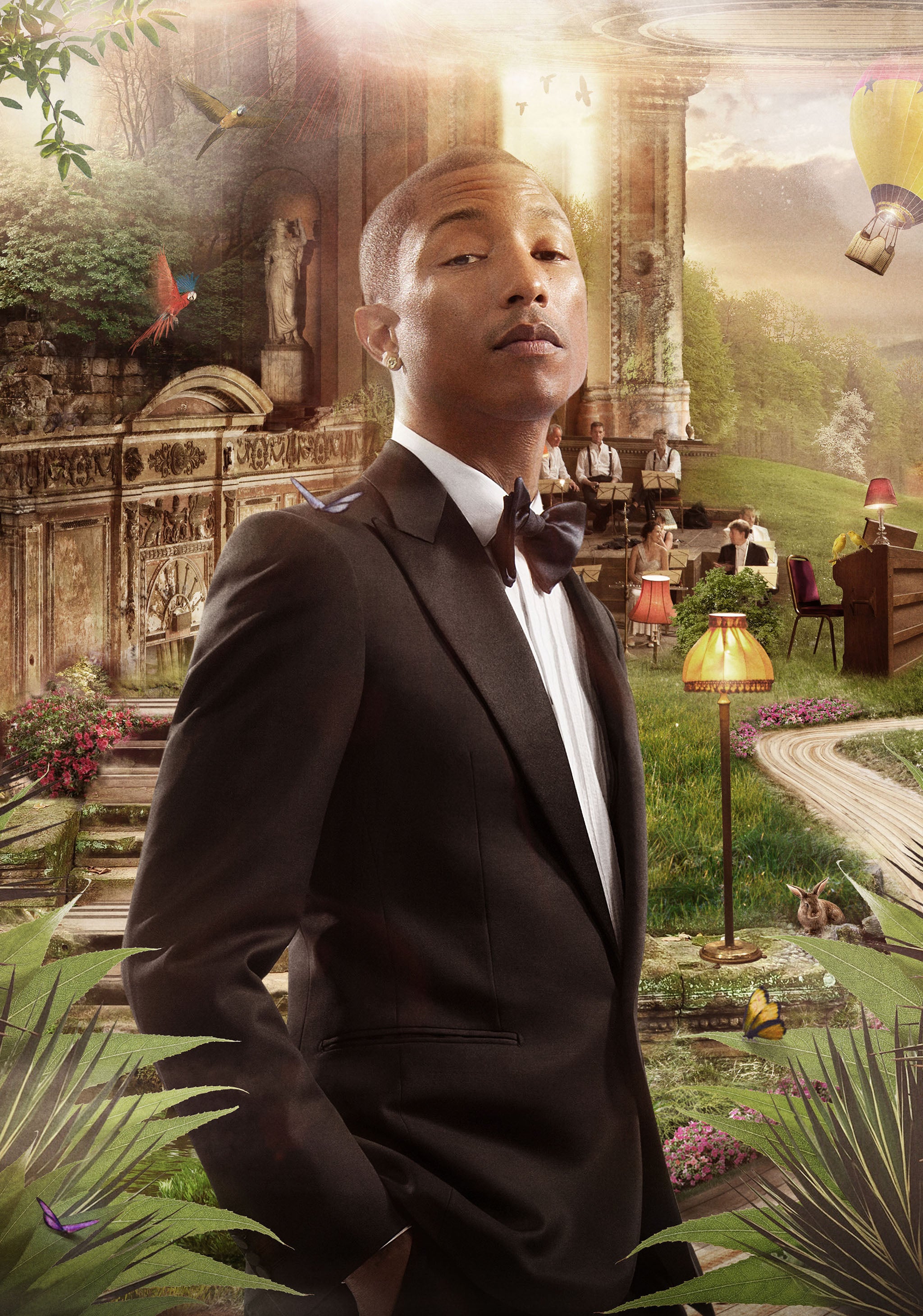Pharrell Williams has a prominent role in the star-studded cover of 'God Only Knows' released by the BBC