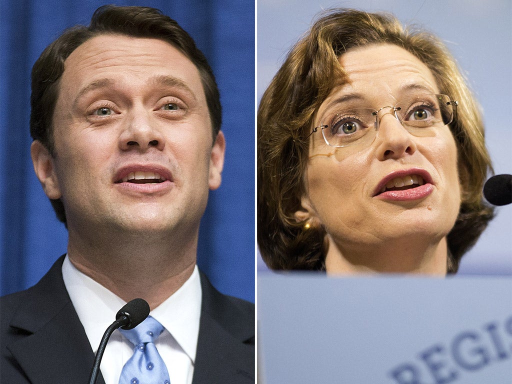 Democrat challengers Jason Carter, the grandson of Jimmy, and Michelle Nunn are upsetting the status quo