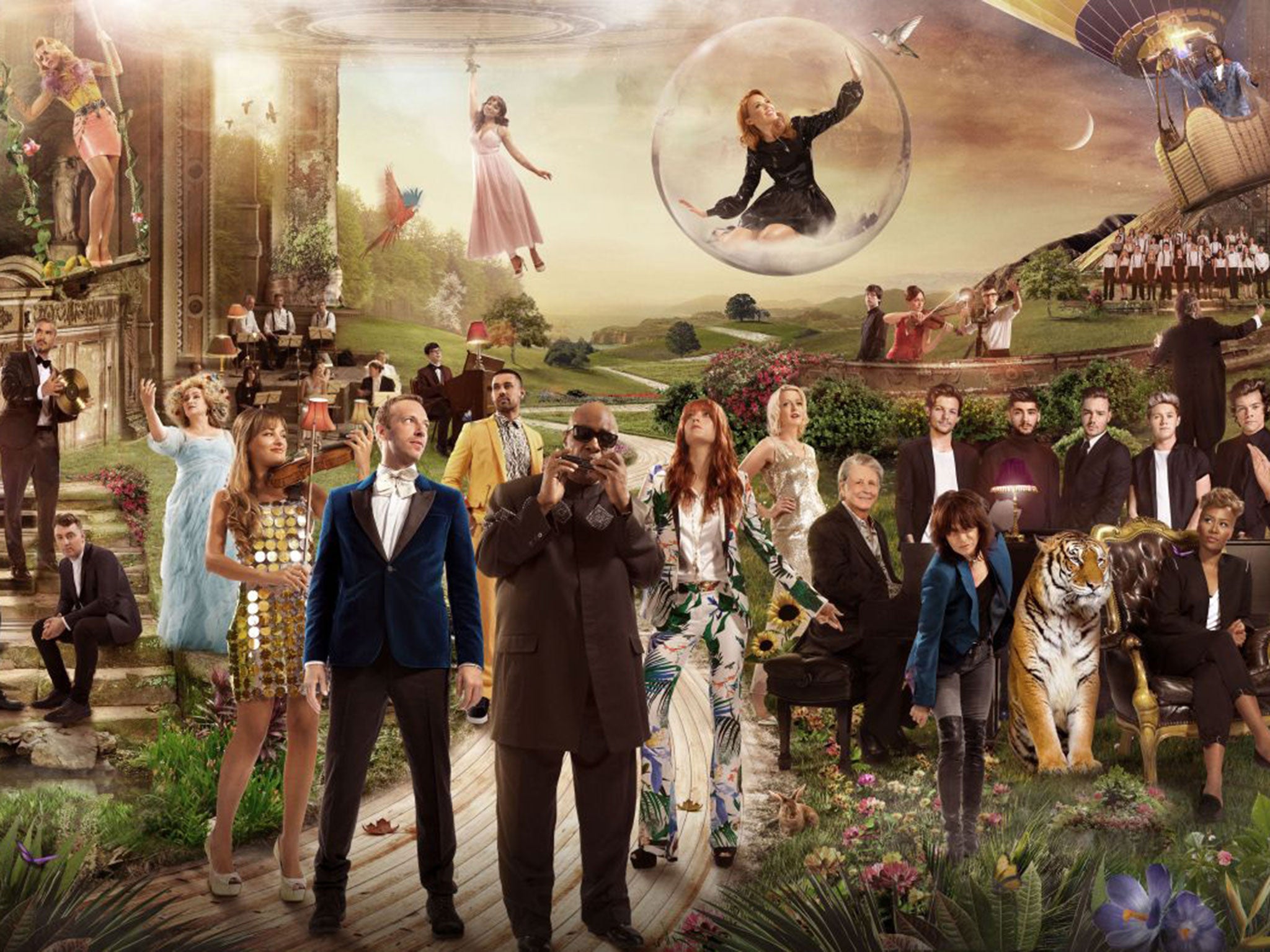 The BBC's all-star recording of 'God Only Knows' will feature the likes of Stevie Wonder, Paloma Faith, Gareth Malone, Jools Holland and One Direction