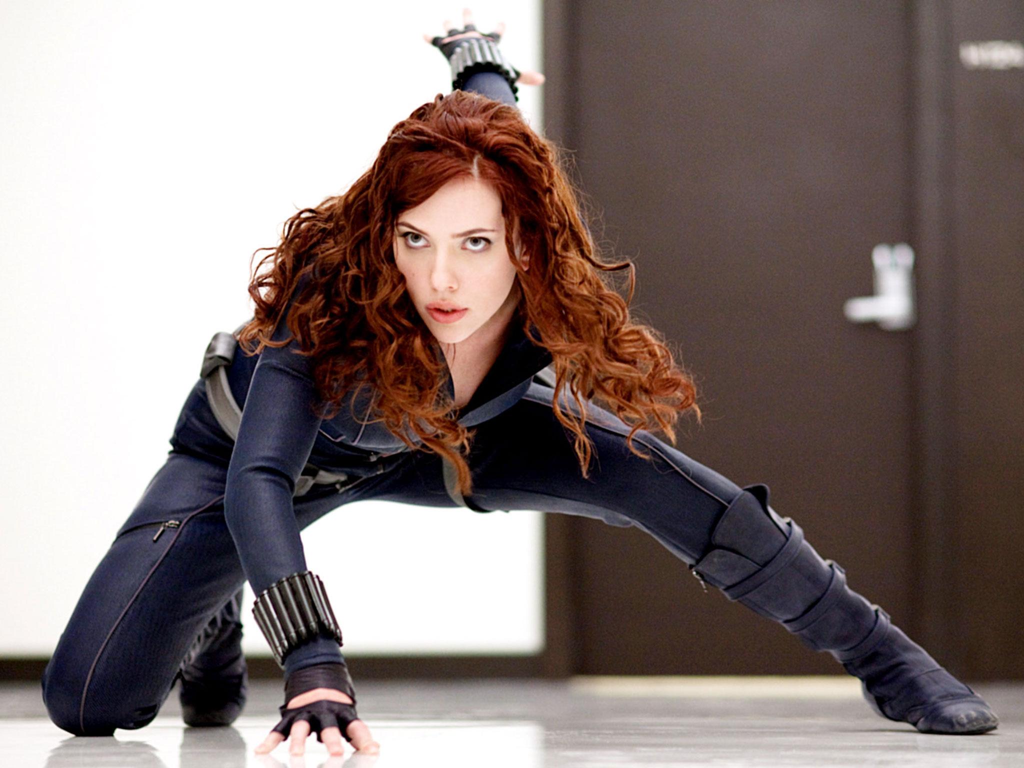 Scarlett Johansson as the Black Widow