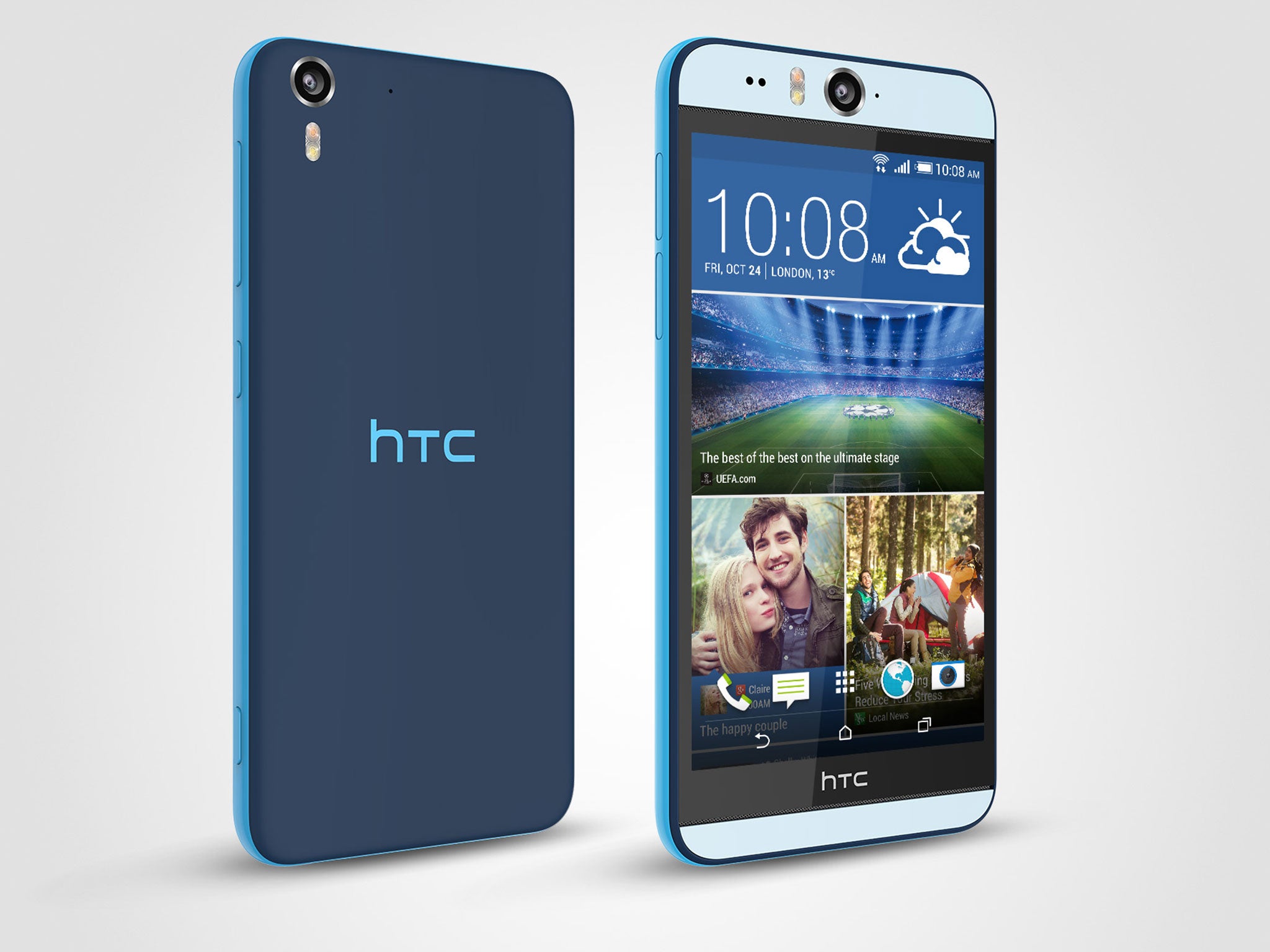 HTC Desire Eye: The slick, reasonably slimline phone has an industry-standard 13-megapixel rear camera