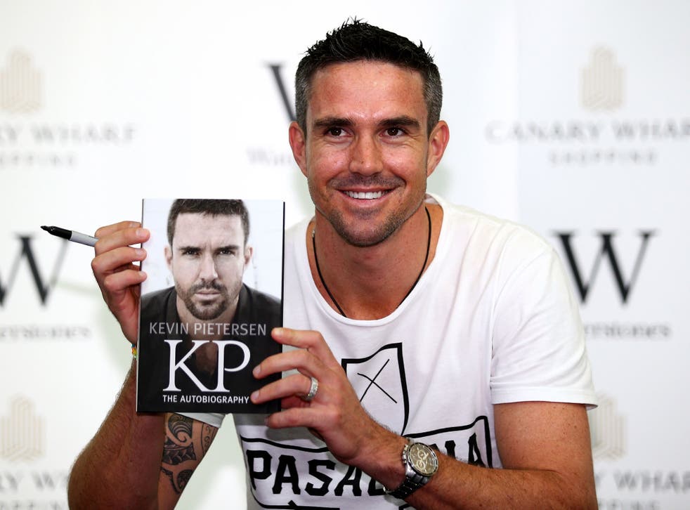 Kevin Pietersen at a book signing for his new autobiography