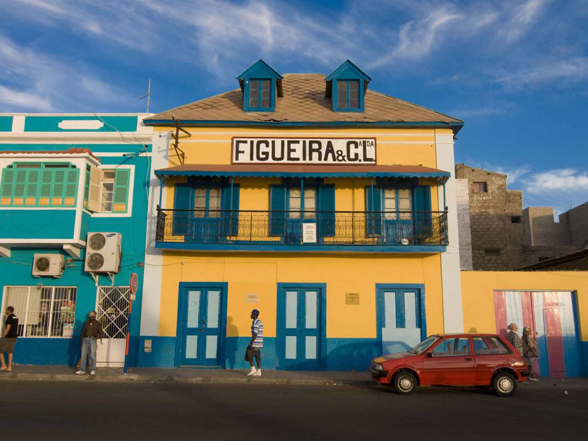 The bright side: Mindelo's colourful buildings