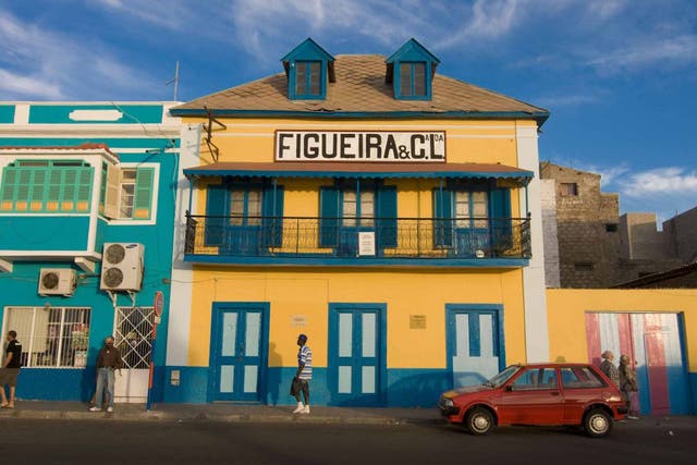 The bright side: Mindelo's colourful buildings