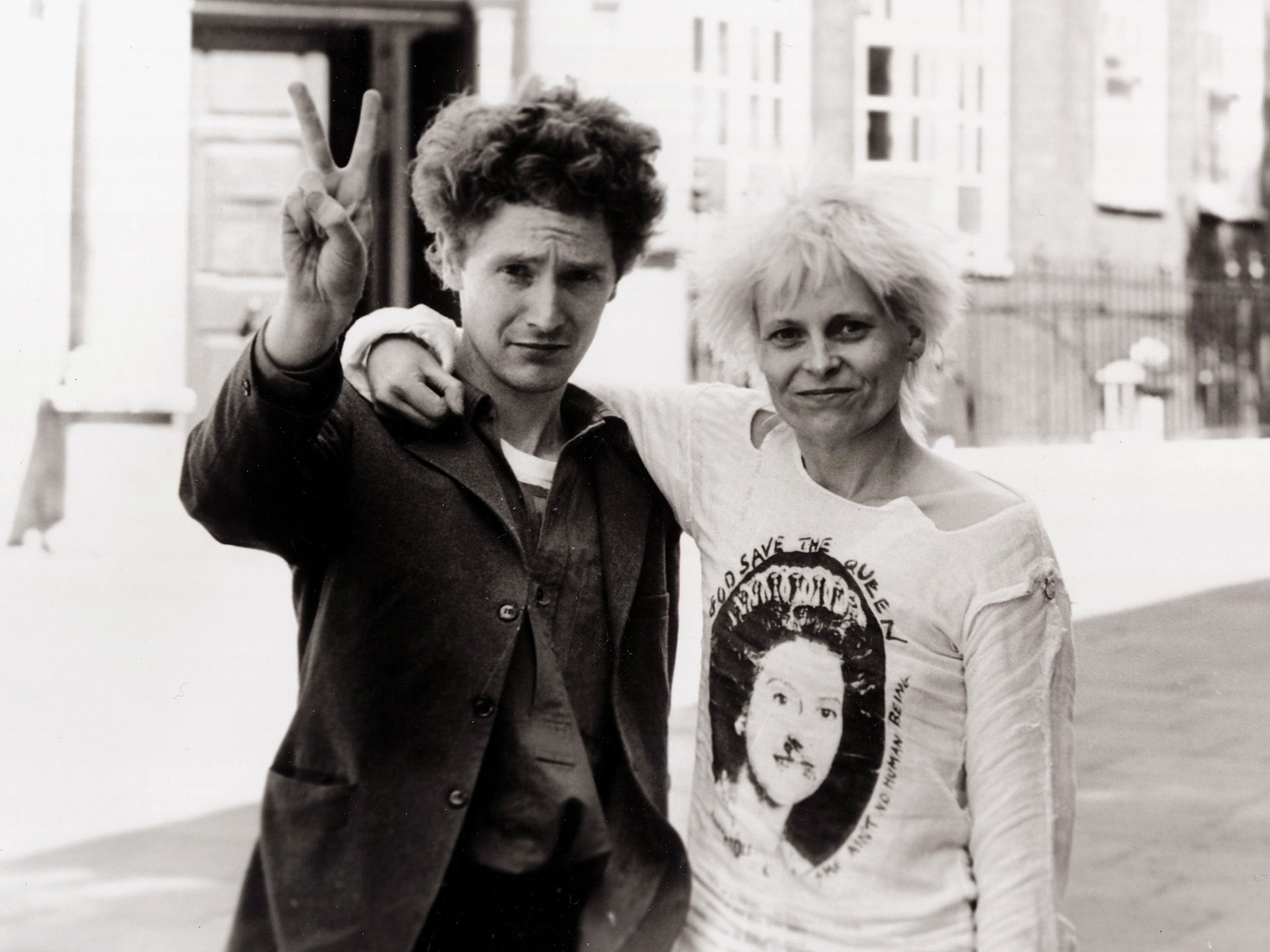 Fashion designer Vivienne Westwood with singer Malcolm McClaren