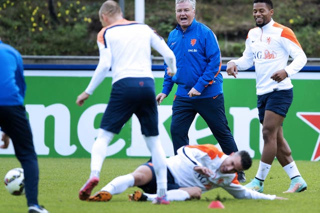 Hiddink lasted just 10 games with the Netherlands in his second spell