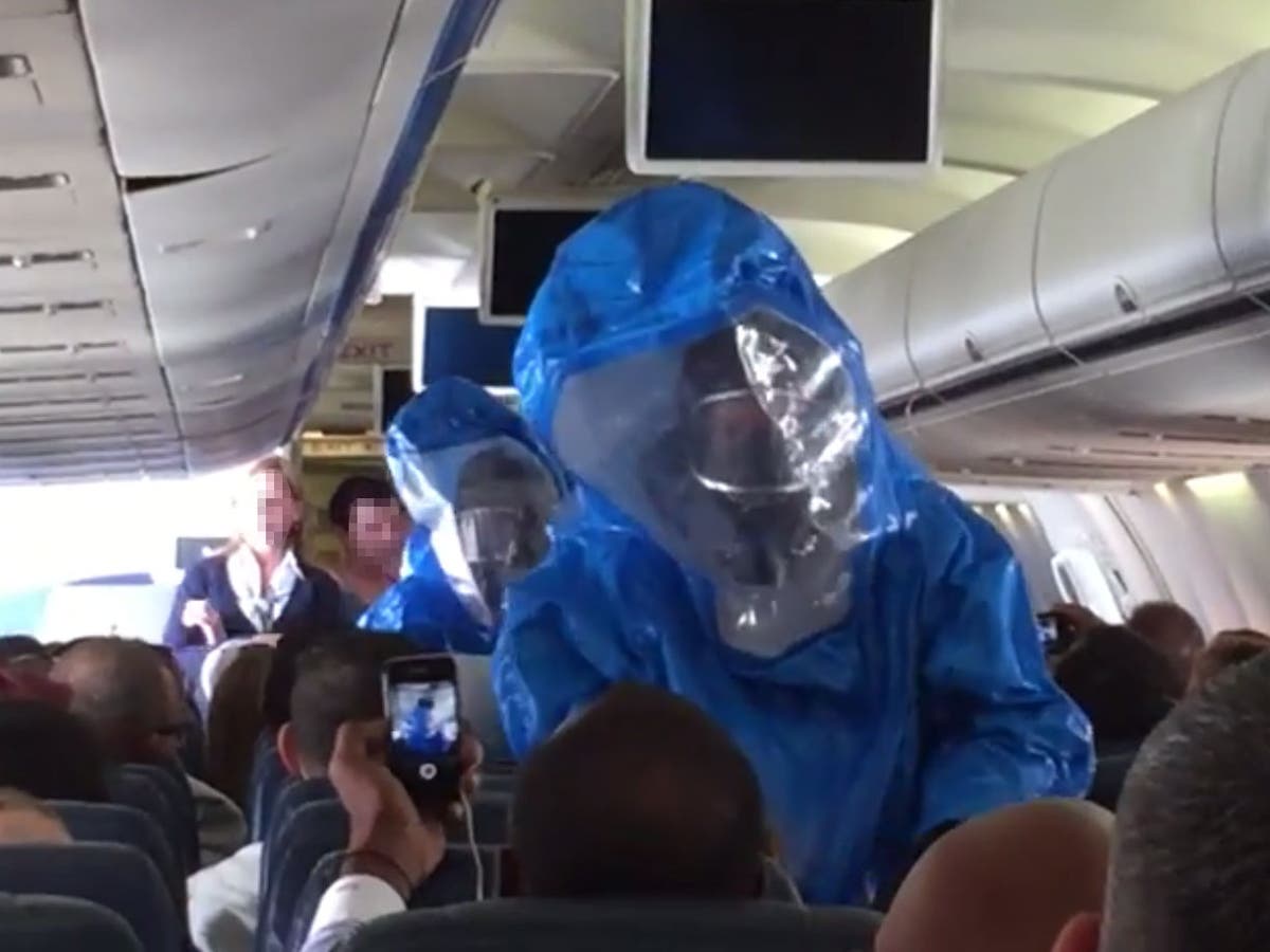 Video Ebola scare on Us Airways The Independent The Independent