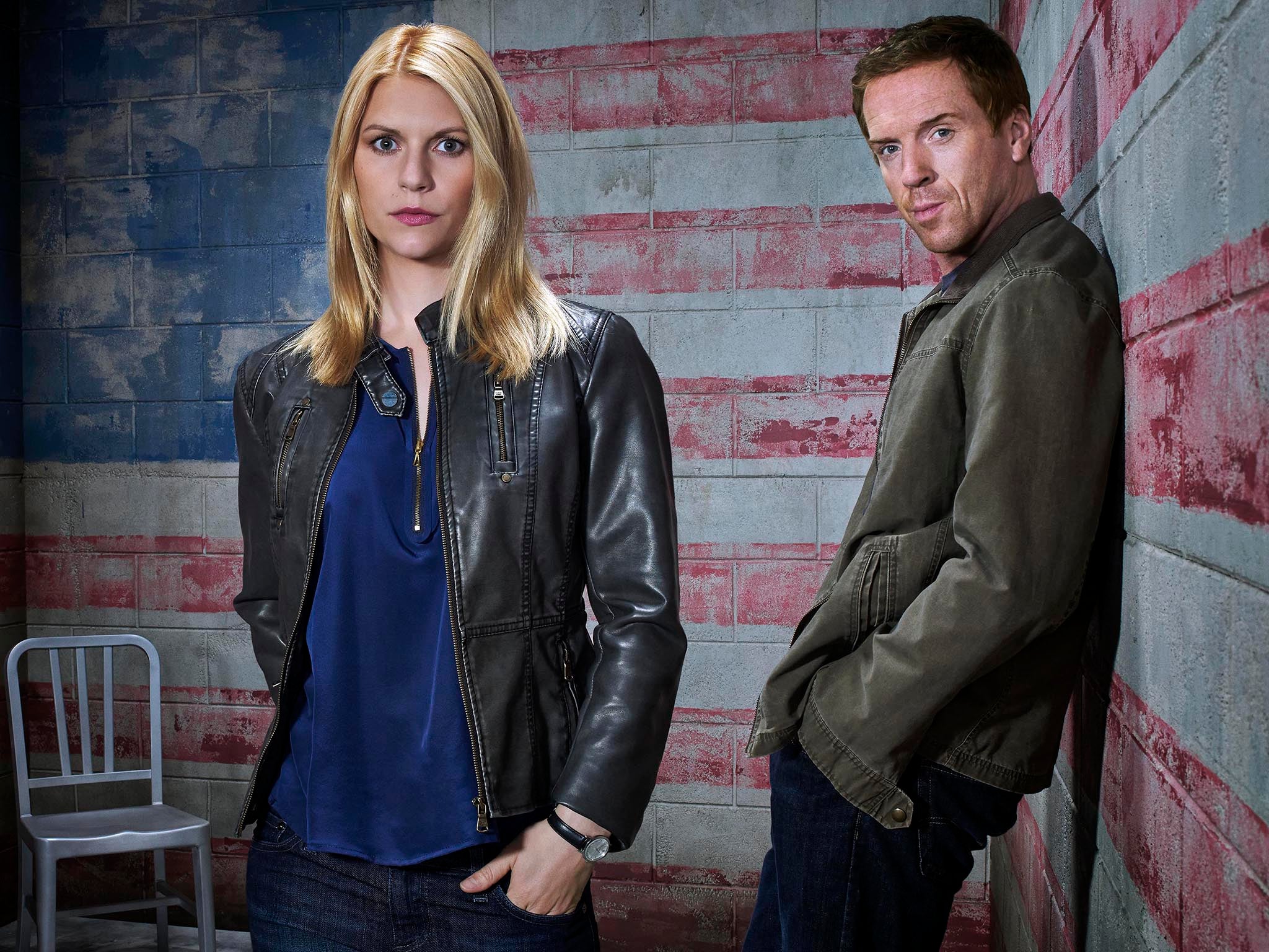 Claire Danes as Carrie Mathison and Damian Lewis as Nicholas Brody in ‘Homeland’
