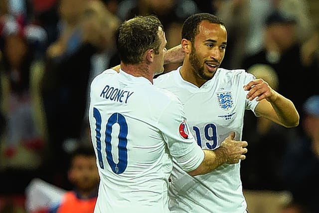 Wayne Rooney and Andros Townsend