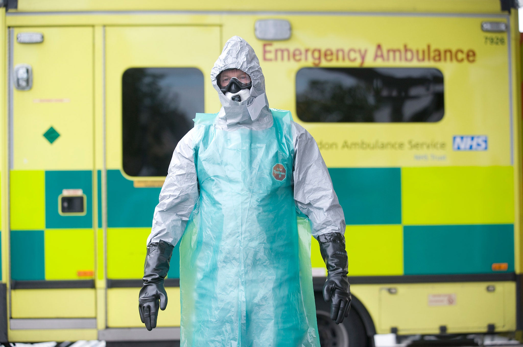 Protective suits would be worn to stop the spread of infection