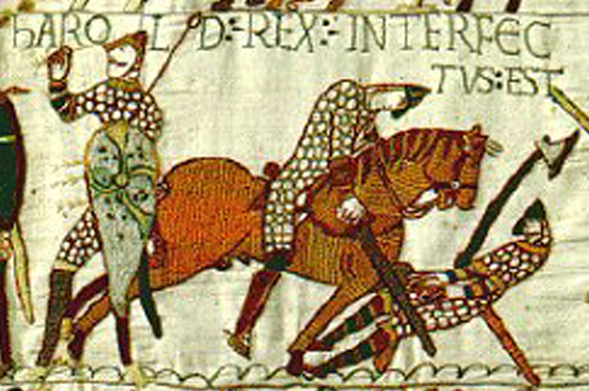 A section from the Bayeaux Tapestry