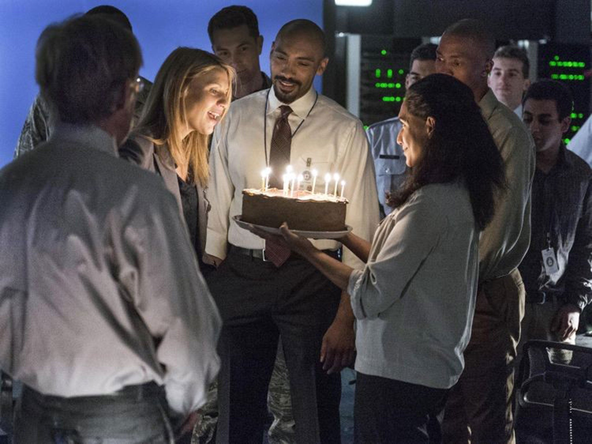 The party line: Claire Danes and Alex Lanipekun in Homeland
