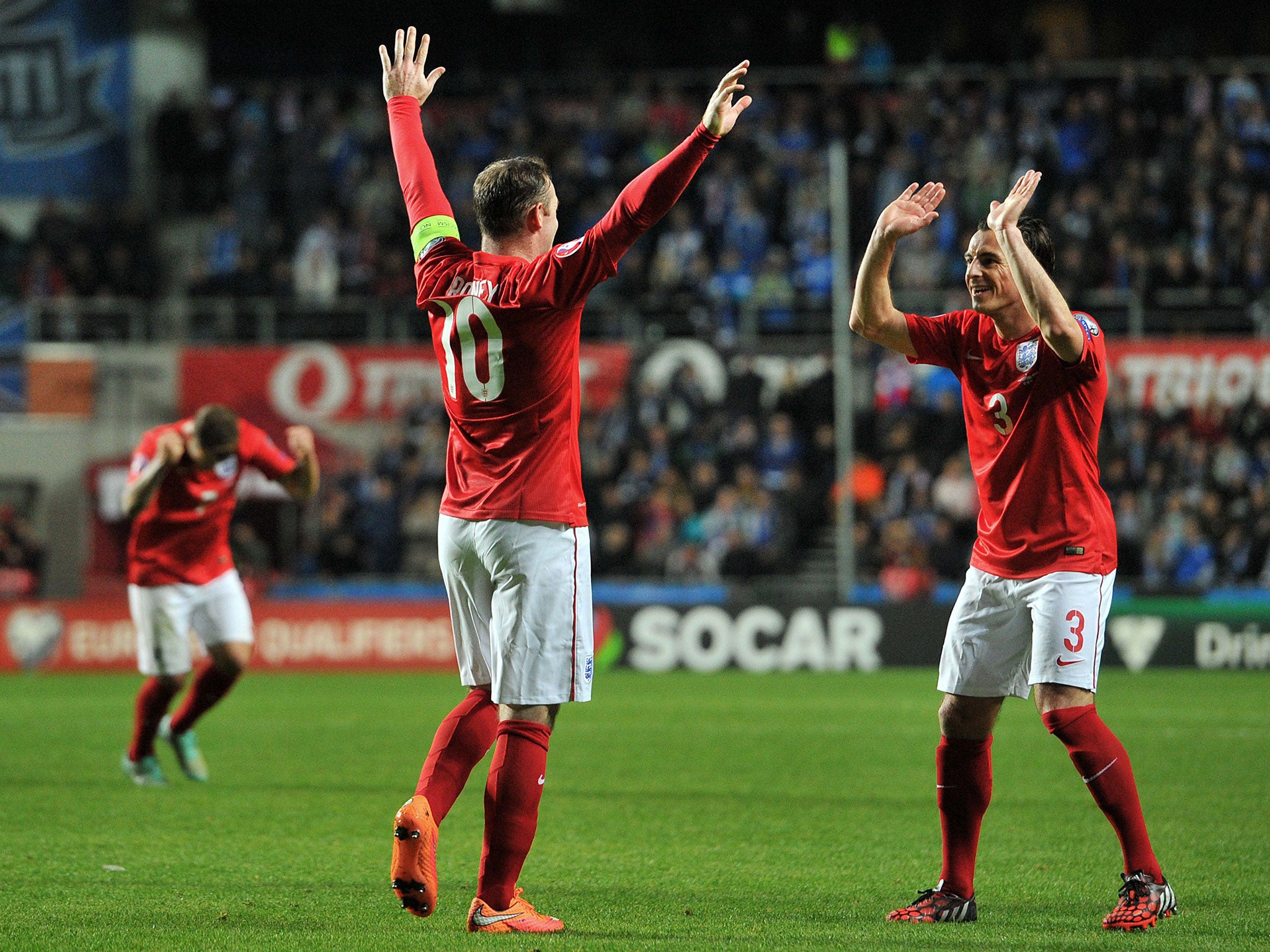 Rooney celebrates after scoring the only goal of the game