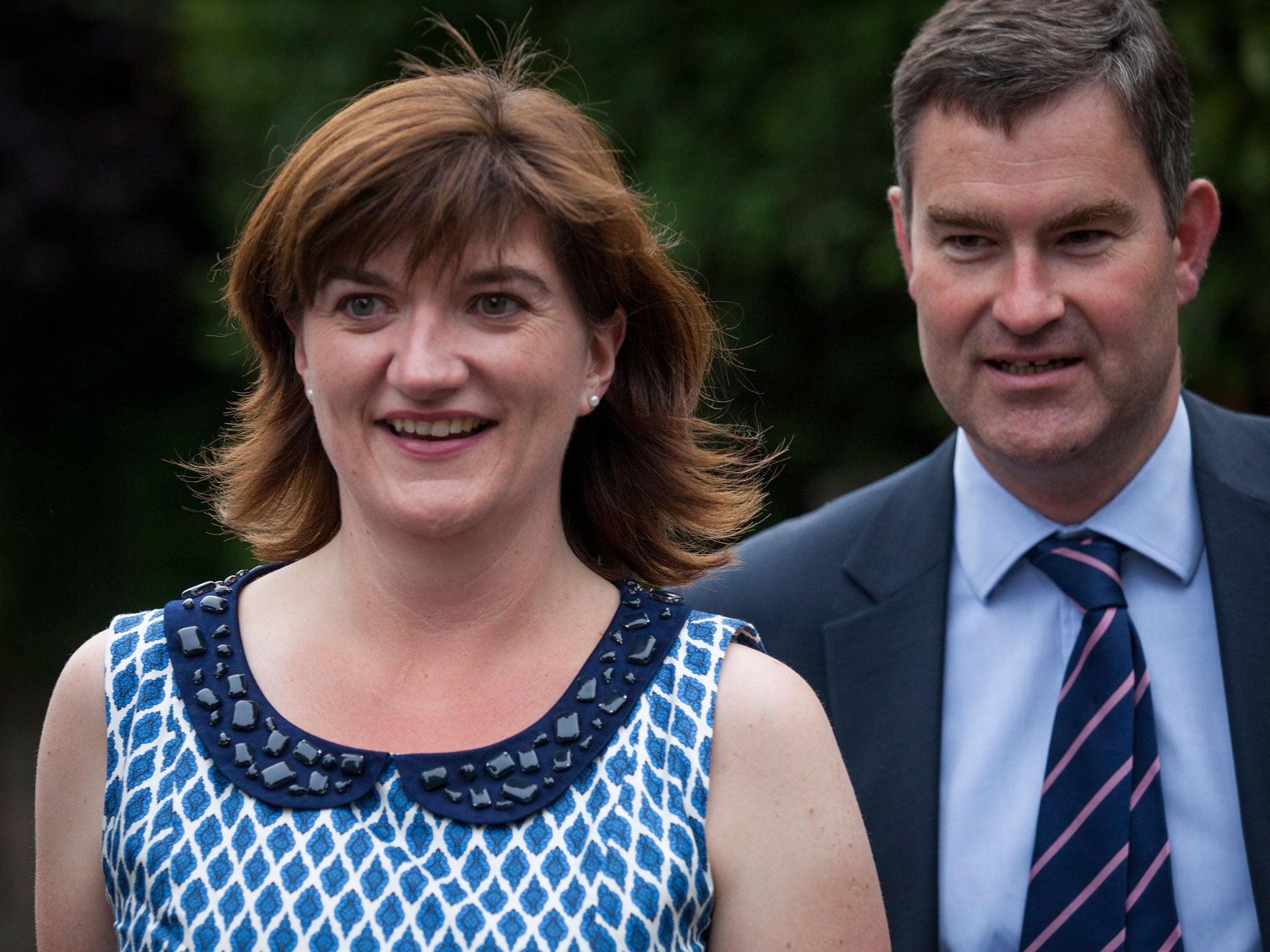 Nicky Morgan, left, will announce the policy with David Cameron