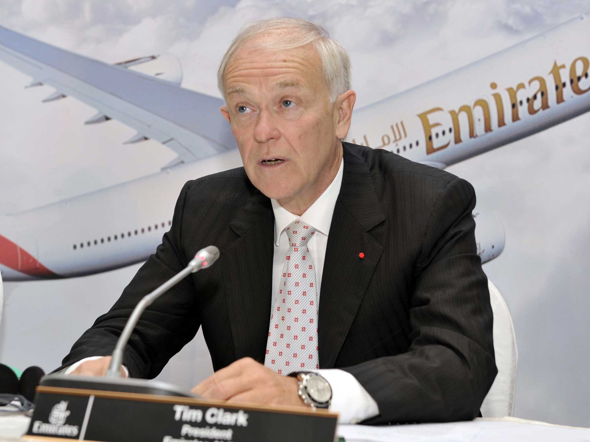 Emirates Airlines boss Sir Tim Clark