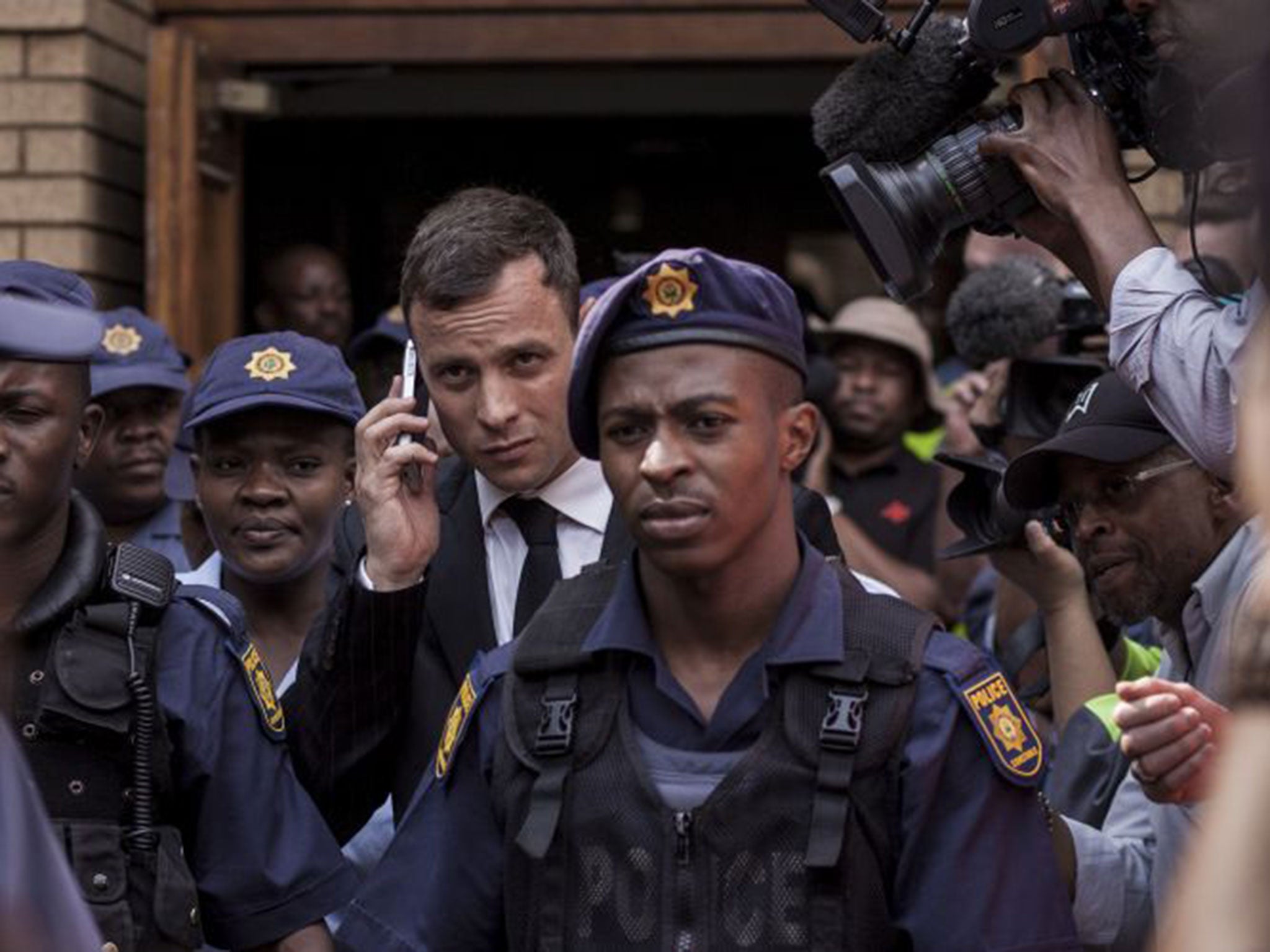 Oscar Pistorius leaving North Gauteng High Court on Monday. The athlete could face just three years' house arrest for killing his girlfriend Reeva Steenkamp