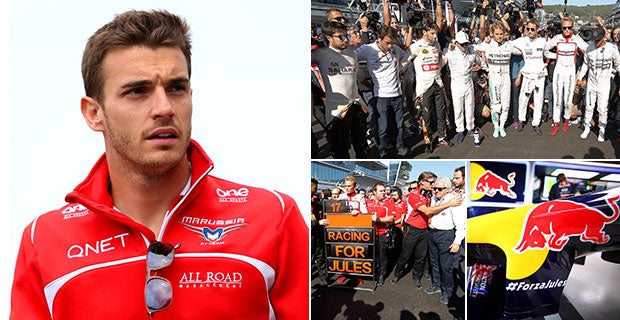 All 11 F1 teams ran tributes to Bianchi in Sochi