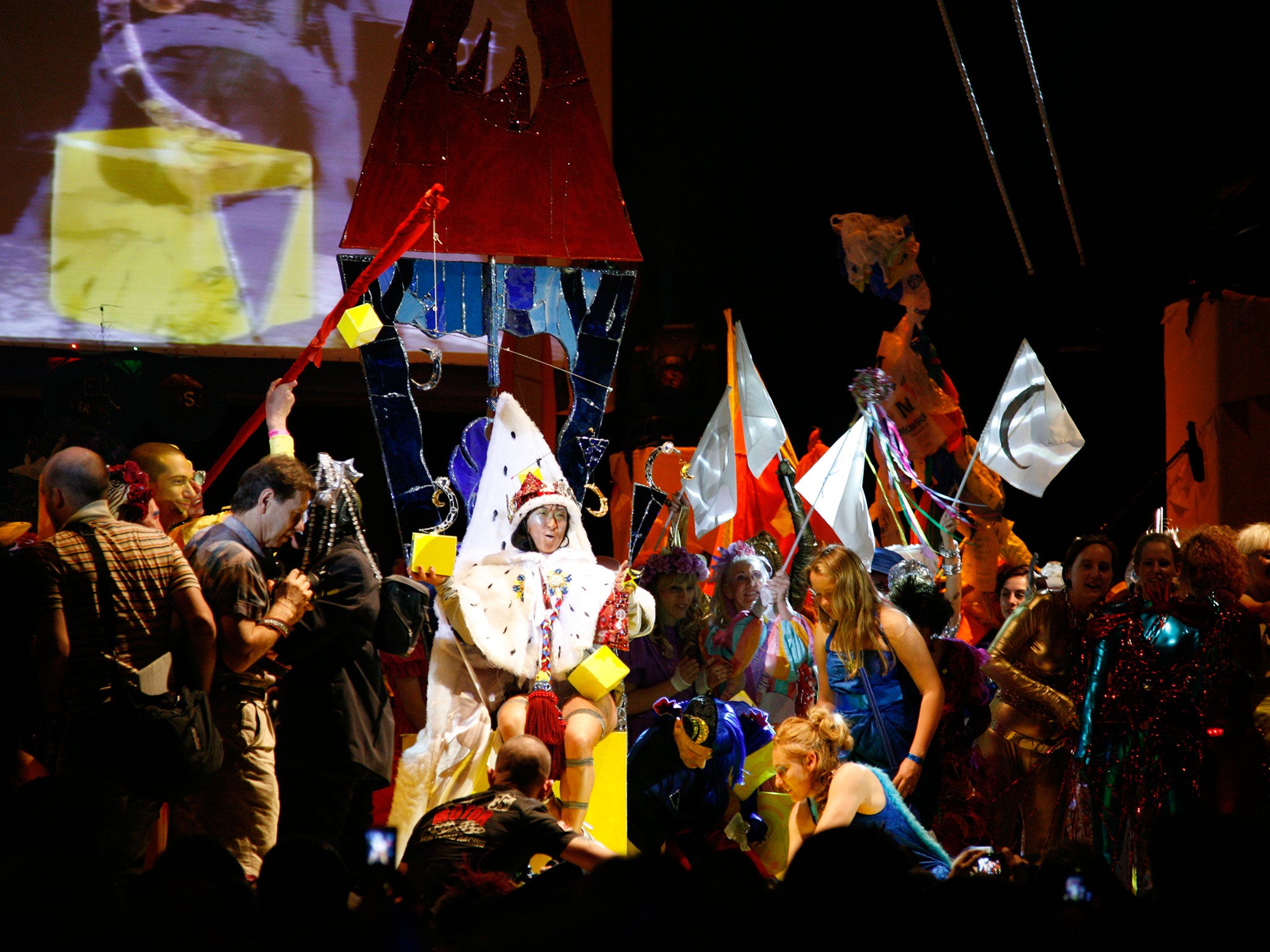 Miss Fancy Chance wins The Alternative Miss World in 2009 at the Roundhouse, London.