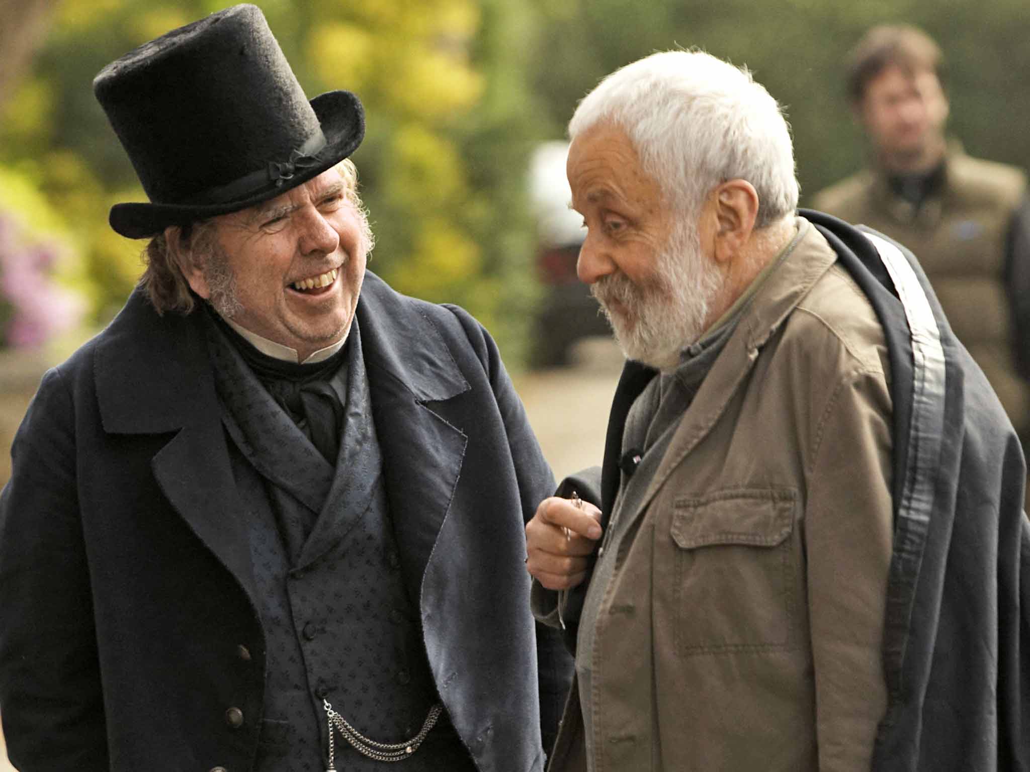 In the frame: Timothy Spall and Mike Leigh