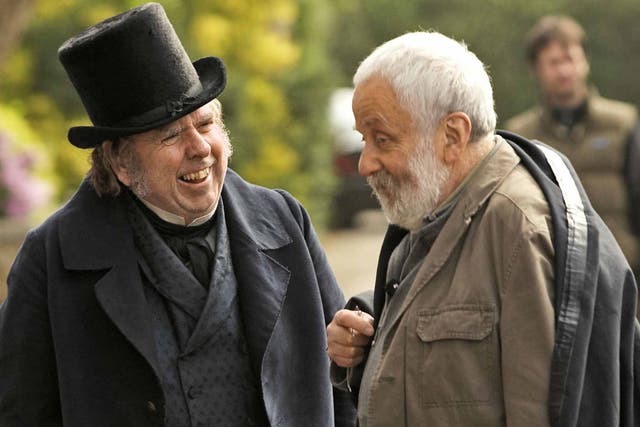 In the frame: Timothy Spall  and Mike Leigh