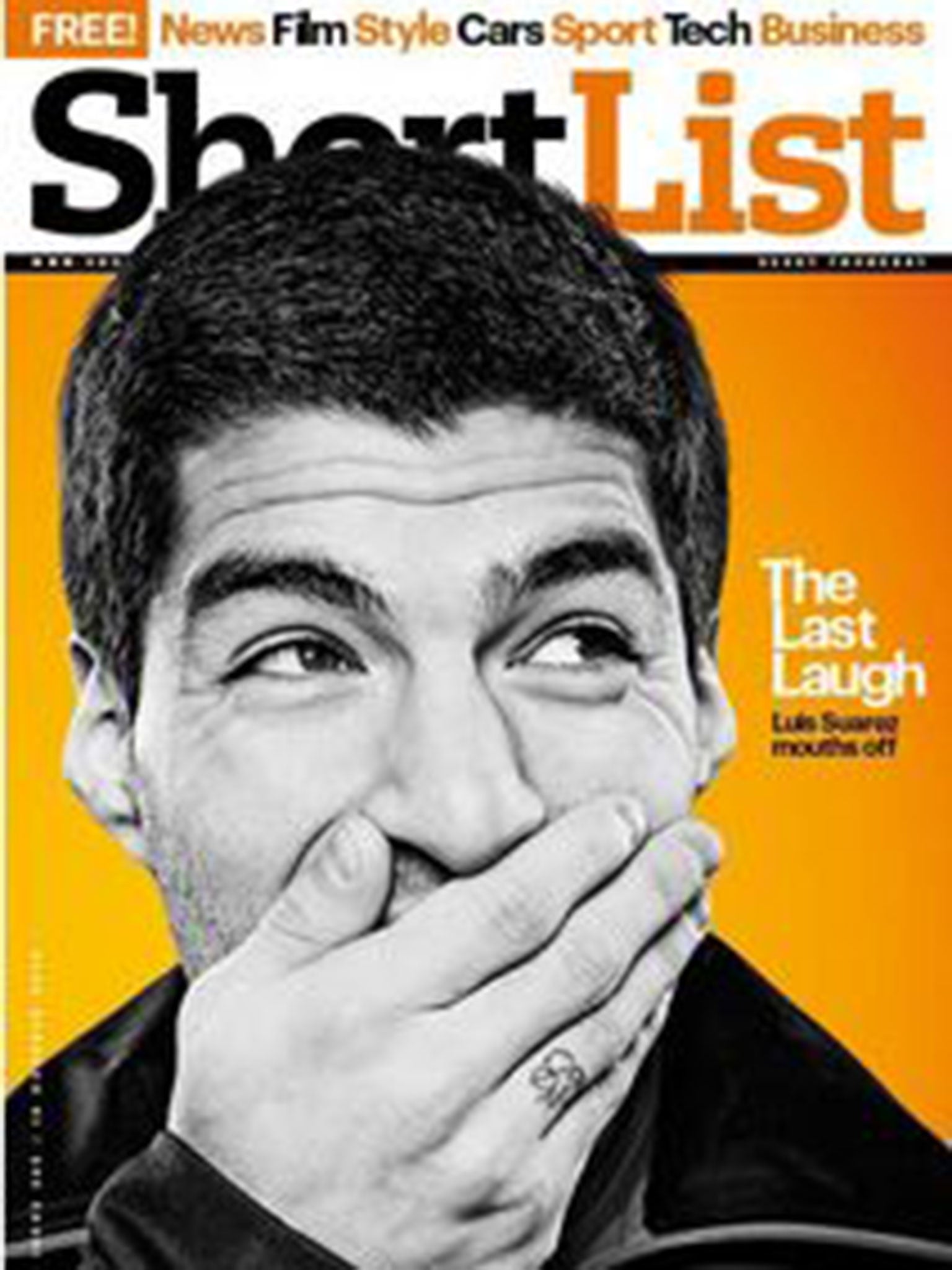 Suarez reveals all to ShortList magazine