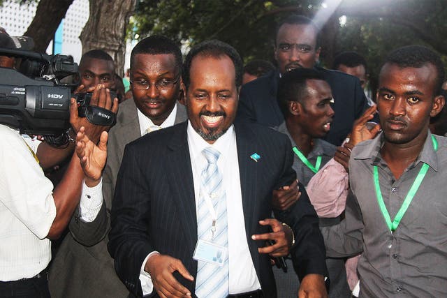 President Hassan Sheikh Mohamud was linked to the group which attacked a Nairobi shopping centre  in 2013