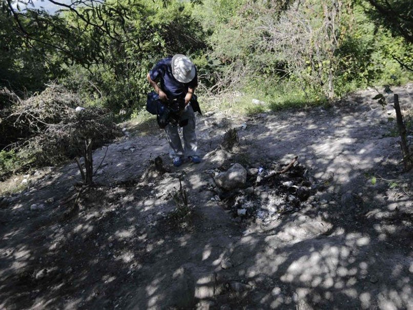 The clandestine graves at La Joya, in the outskirts of Iguala