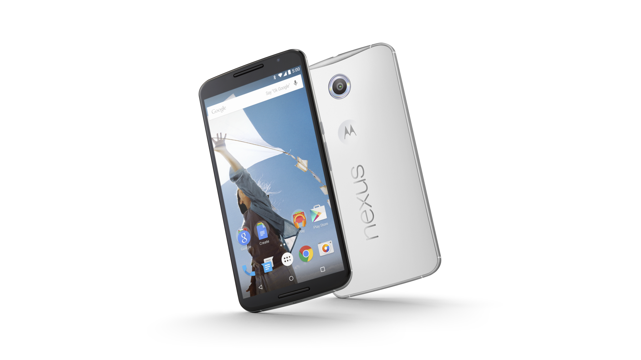 The Nexus 6 smartphone.