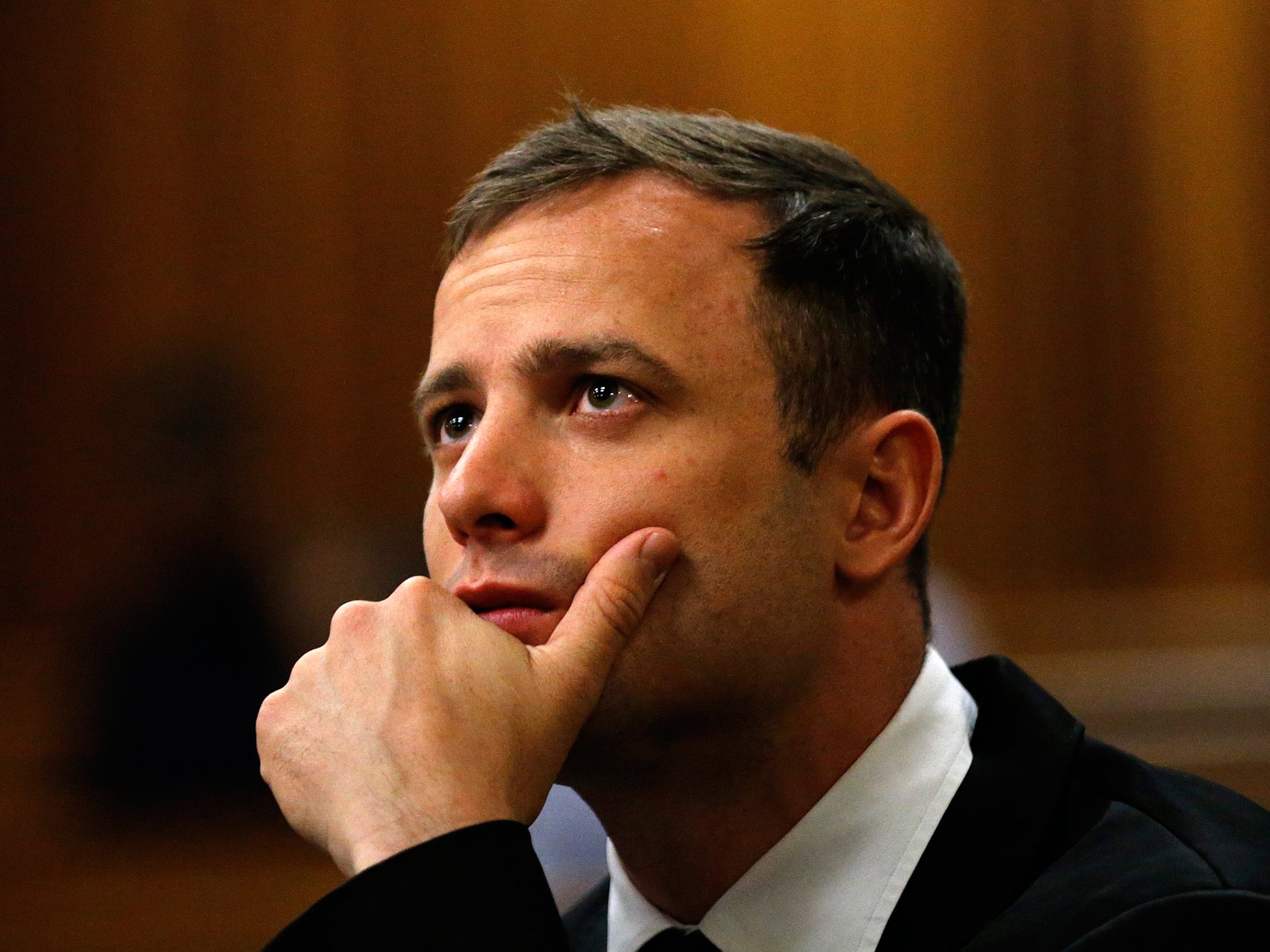 Oscar Pistorius in the dock during day four of sentencing procedures at the High Court in Pretoria