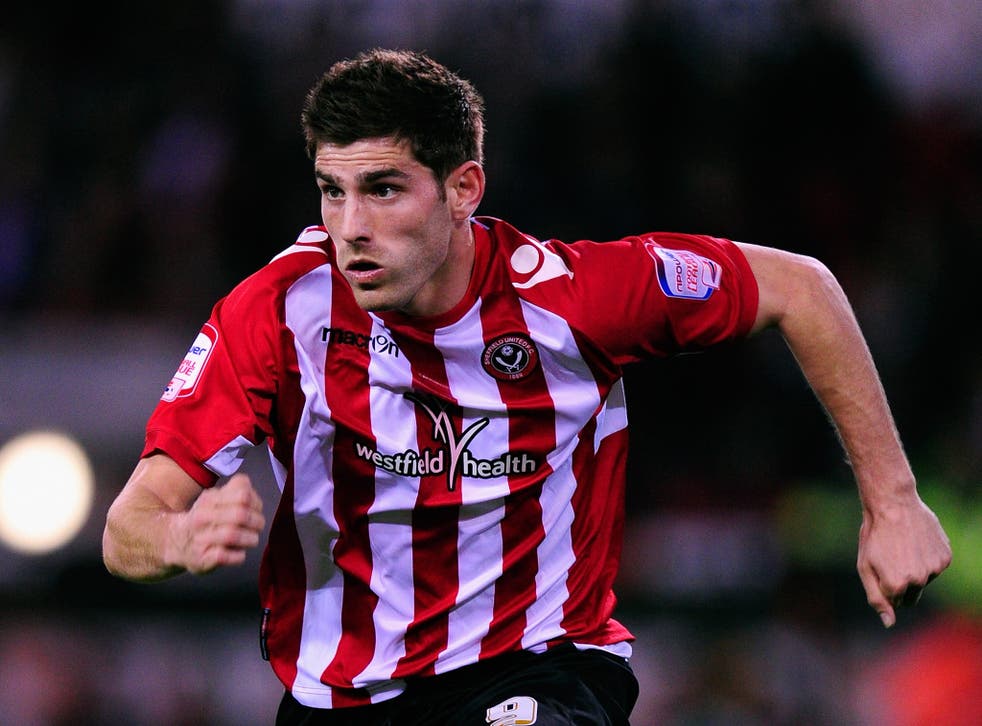 Ched Evans in action for Sheffield United in 2012