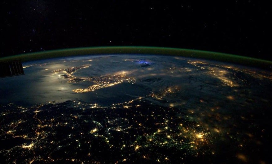 Italy at night, observed from the International Space Station