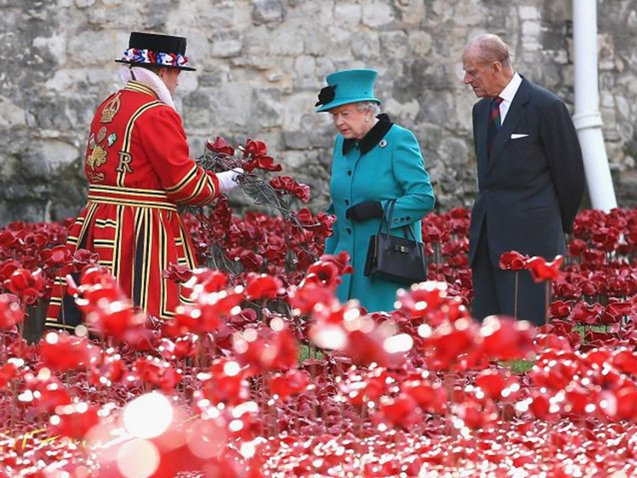 Queen Elizabeth II and Prince Philip, Duke of Edinburgh visit the installation