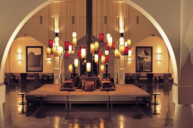 Making an entrance: The Chedi combines traditional Omani design with a modern edge for the well-groomed and the clued-in