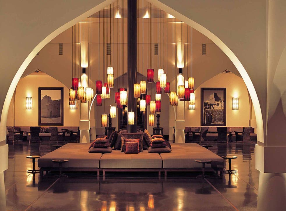 Making an entrance: The Chedi combines traditional Omani design with a modern edge for the well-groomed and the clued-in